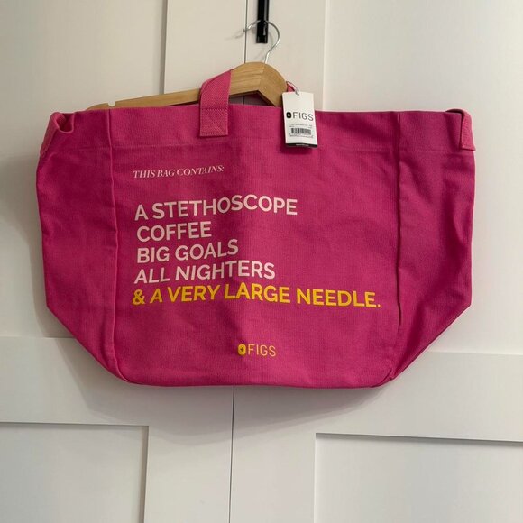 Figs A Very Large Needle Tote in F*ing Pink - Picture 5 of 7